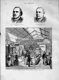 Old Antique Print 1873 International Exhibition Coste Dr. Auguste Nelaton 19th