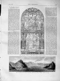 Original Old Antique Print 1873 Ashantee War Aquidah Ship Druid Church Jewry