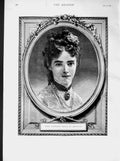 Original Old Antique Print 1873 Portrait H.R.H. Princess Thyra Denmark 19th