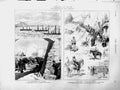 Original Old Antique Print 1873 Carlist Spain War Bombardment Alicante Puerta