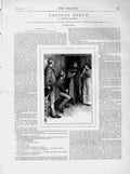 Old Antique Print 1873 Illustration Story Phineas Redux Men Woman House 19th