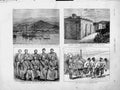 Old Antique Print 1873 Discovery Guinea Ship Basilisk Ashantee War Khiva 19th