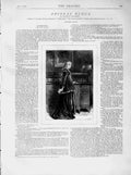 Old Antique Print 1873 Illustration Story Phineas Redux Lady Woman House 19th