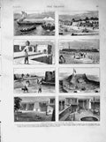 Original Old Antique Print 1873 Russian Expedition Khiva Fortress Chasar Fort