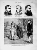 Old Antique Print 1873 Queen'S Theatre Wandering Heirglover Lobo Festing 19th