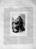 Original Old Antique Print 1873 Illustration Story Phineas Redux Ladies Women