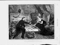 Original Old Antique Print 1873 Fine Art Breakfast Studio Man Woman Romance