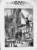 Old Antique Print 1873 Scene Painter'S Studio Haymarket Theatre Christmas 19th