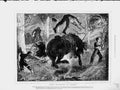 Original Old Antique Print 1873 Harry Heathcote Gangoil Wild Bucking Horse 19th
