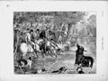 Original Old Antique Print 1874 Stag Hunting Surrey Deer Shakleford Pond Sport