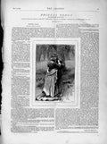 Old Antique Print 1874 Illustration Story Man Woman Romance Phineas Redux 19th