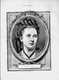 Original Old Antique Print *3050 1874 Portrait Arabella Goddard Lady Woman