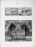 Original Old Antique Print 1874 Ashantee War Bazaine Reredos Exeter Cathedral