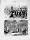 Old Antique Print 1874 Wedding Duke Edinburgh Petersburg Hunting Berlin 19th