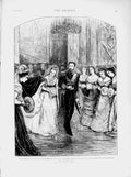 Old Antique Print 1874 Wedding Duke Edinburgh Salle Des Armes Bride Groom 19th