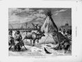Old Antique Print 1874 Laplander'S Encampment Neva St. Petersburg Russia 19th