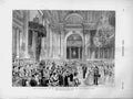 Original Old Antique Print 1874 Festivities Petersburg Ball Nobles Club Dancing