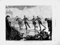 Original Old Antique Print 1874 Festivities Russia Royal Ice Skating Petersburg