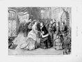 Original Old Antique Print 1874 Queen Duchess Edinburgh Railway Station Windsor