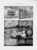 Old Antique Print 1874 Oxford Street Regent London Army Navy Buckingham 19th