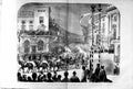 Old Antique Print 1874 Royal Family London Quadrant Regent Whitehall Art 19th