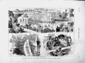 Original Old Antique Print 1874 Royalty London Horse Guards Parliament Mall