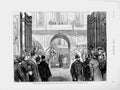 Original Old Antique Print 1874 Royal Party Balcony Buckingham Palace London
