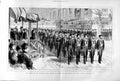 Old Antique Print 1874 Ashantee Naval Brigade Gosport Clue Jackets Queen 19th