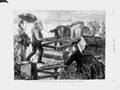 Original Old Antique Print 1874 Agricultural Lock-Out Farmer Labourer Fine Art
