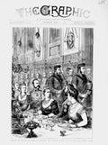 Original Old Antique Print 1874 Czar Russia Scotch Music Banquet Windsor Castle