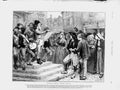 Original Old Antique Print 1874 Siers Drummer People Michelle Flechard Street