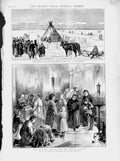 Old Antique Print 1874 Finlander'S Reindeer Petersburg Greek Church Isaac 19th