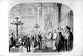 Old Antique Print 1874 Wedding Alexander Hall Winter Palace Petersburg 19th