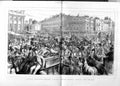 Antique Old Print 1875 Regent Circus Oxford Street Horses Carriage London 0 19th