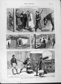 Original Old Antique Print 1877 Carriage Tartar Barsardjick Hosptal Sofia War