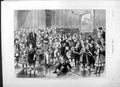 Original Old Antique Print 1877 Childrens Fancy Dress Ball Liverpool England