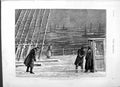 Original Old Antique Print 1877 Ships Besika Bay Deck H.M.S Sultan Navy Sailors