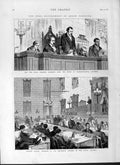 Old Antique Print 1877 Dual Government Columbia Mackey Republican House 19th
