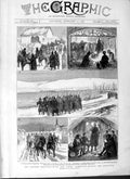Old Antique Print 1877 Turks Army Alexinatz Armistice Hafiz Pasha Horses 19th