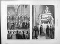 Original Old Antique Print 1877 Princess Louise School Science Art Church Santa