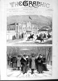 Original Old Antique Print 1877 Russian Camp Kischineff Grand Duke Nicholas Men