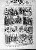 Old Antique Print 1877 Charing Cross Hospital Price Princess Wales Ward 19th