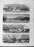 Old Antique Print 1877 Africa Lieutenant Young Moramballa Elephant Marsh 19th