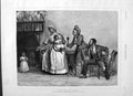 Old Antique Print 1877 Emslie Dudley Gallery Native Family Home Children 19th