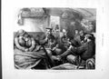 Old Antique Print 1877 War East Kischeneff Pruth Railway Train Passengers 19th