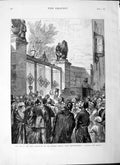 Old Antique Print 1877 War East Russian Embassy Constantinople Fine Art 19th