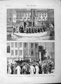 Old Antique Print 1877 Reception Arsenal War Layard Constantinople Army 19th