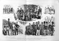 Old Antique Print 1877 War Russian Military Cossacks Chasseurs Grenadier 19th
