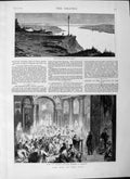 Old Antique Print 1877 War East Kazan Cathedral Petersburg Danube Galatz 19th