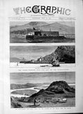 Old Antique Print 1877 Russo-Turkish War Dardanelles Chanak Kalessi Bovis 19th